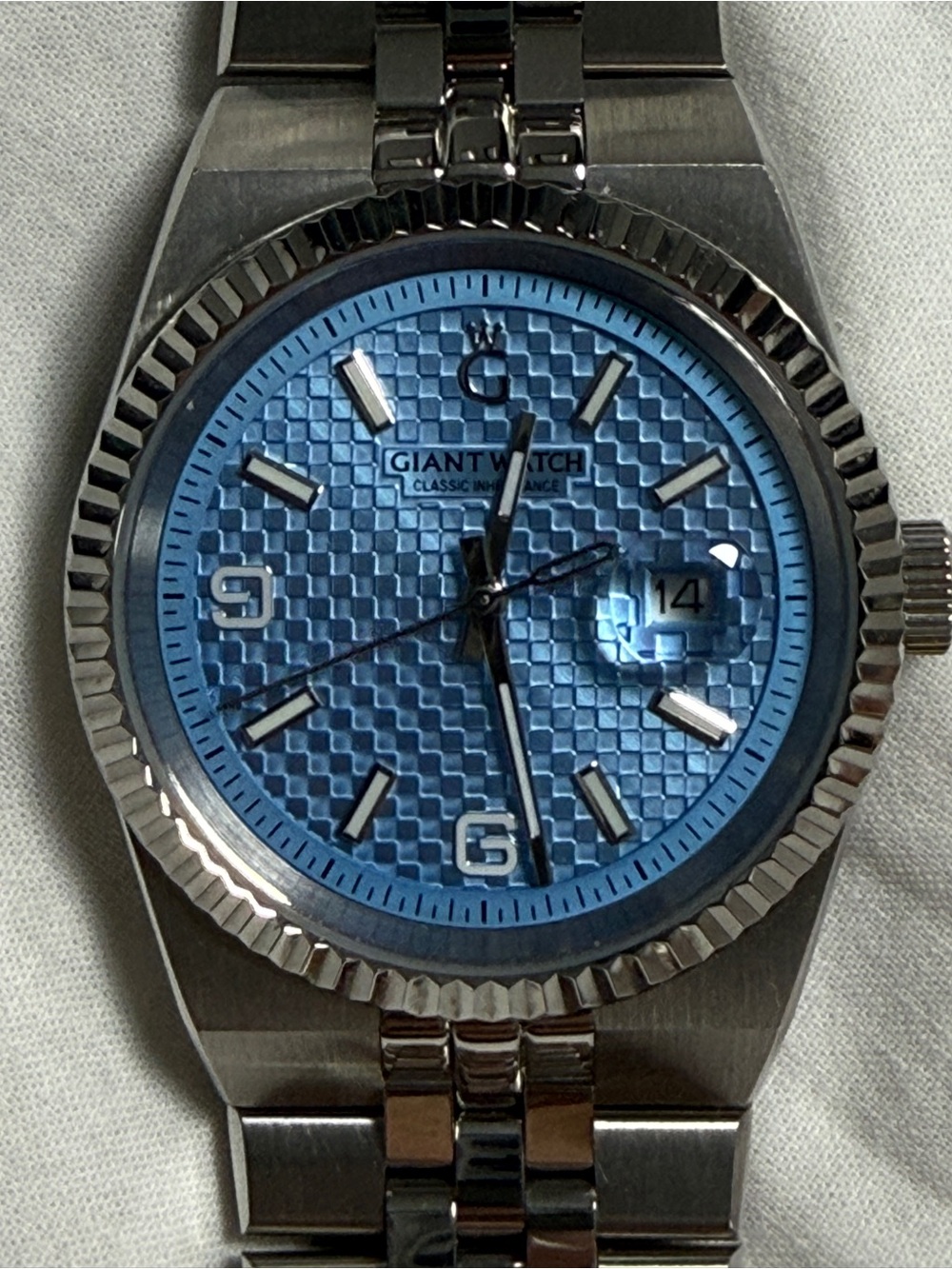 Giant Watch Men's Stainless Steel Watch in Light Blue Dial
